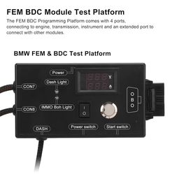 Madhuram Motors FEM BDC Test Platform, Black FEM BDC Test Platform 4 Port Professional, Practical Quick Response FEM BDC Programming Tool with Indicator for Car image 4