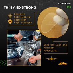 D'FENDER Pro P.P.F. Protector Compatible For Triumph Speed 400/Scrambler 400X Motorcycle Speedometer Display Screen Console Guard with 18 Months Warranty* image 3