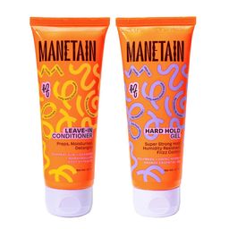 manetain Hydrate & Hold Curl Kit | Leave-in Conditioner 200ml & Hard Hold Gel 200ml for Curly Hair | Long-Lasting Definition, Frizz Control & Moisture for All Hair Types image 1