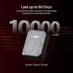 Qubo Wireless GPS Tracker from Hero Group | Pre-Recharged SIM | Voice Monitoring | 10000 mAh Battery | Ride Start & Geo Fence Alerts | for Car, Bike, Scooty | 1 Year App Subscription Included image 4