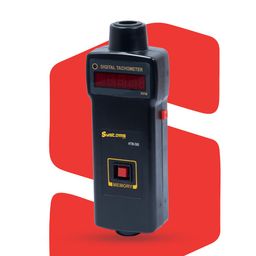 systems tech HTM-560 Non-Contact Digital Tachometer - Accurate and Easy-to-Use RPM, Memory Recall, Tachometer RPM Meter, Laser Tachometer, Low Battery Indicator, Non Contact Tachometer image 1