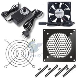 PGSA2Z Enhanced Cooling Solution: 80mm AC Plug Fan (120V/110V/220V) with Adjustable Speed Controller for PC, Doorway, Receiver, Xbox, DVR, Router, Home Theater, AV Cabinets - Quiet Cooling Fan System image 2