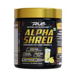 Ripped Up Nutrition Alpha Shred - Pro Series, Fat Burning Powder, Premium Ultra Strenth Lipolytic Fat Burning (Lightning Lamonade, 150gm, 1 count, 30 Servings) image 1