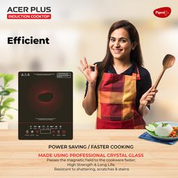 Pigeon By Stovekraft 14429 Acer Plus 1800 Watt Induction Cooktop with Feather Touch Control, Induction Stove comes with 8 Preset Menus and Auto-Shut Off features (Black) image 5