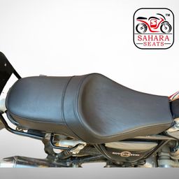 Sahara Seats Compatible with Interceptor 650/Continental 650 - Custom/Modified Complete Seat Assembly Low Density Foam (Black) image 2