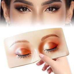 generic Eye Make Up Practice Dummy | Make Up Practice Face Board | Silicon Make up Face Practice Skin Board | For Beginners and Make Up Artists | Beginner Makeup Artist The Perfect Makeup pack of 1 image 3