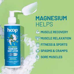 hoop Magnesium Body Lotion | Topical Magnesium Chloride Supplement for Muscle Recovery | Magnesium Oil helps Relax Muscles, Recover from Spasms, Cramps, Fitness & Sports | 250 ml image 3