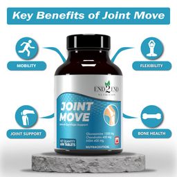 end2end nutrition Joint Support Supplement with Glucosamine 1500mg, Chondroitin 400mg & MSM 400mg for Men and Women | Joint Health, Cartilage Support, Mobility and Flexibility - 60 Tablets image 3
