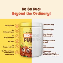 Origin Nutrition Complete Plant Based Nutrition Drink for Kids | Ages 8-12 | 10gm Vegan Protein with 18 minerals and vitamins, Probiotics for Easy Digestion | Balanced Supplement for Growth,Immune Function & Brain Development | Chocolate 400gm image 5