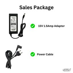 generic Callsa 15V 1.5Amp Power Adapter, Power Supply for Electronic Device, SMPS Adapter (Input : 220V-50Hz 50mA Output 15 Volt 1.5 Amp) Black image 5