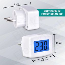 Blackt Electrotech (BT71PLB) 230V Voltage Meter, Digital LCD Voltmeter, Easy Read Voltage Monitor for Household Plug (AC 80-300V) (1) image 4