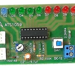 CKE LM3914N/LM3915N Stereo Audio Level Indicator of 10 LED Adjustable DC 12V BAR & DOT Mode Display Lights image 1