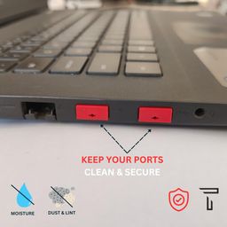 USB Port Blockers 10-Pack Locks with Metal Key, Removable Type-A USB Security for Laptop, PC, Notebook, Port Covers Deter Unapproved Access, Dust and Moisture Resistant image 2