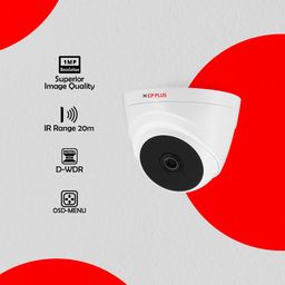 CP PLUS 1MP Full HD IR Dome Camera | 1/4.5'' 1MP PS CMOS Image Sensor| Max 30fps@720P | 3.6 mm Fixed Lens | IR Range of 20 Mtrs - CP-USC-DC10PL2-V2-0360 image 2