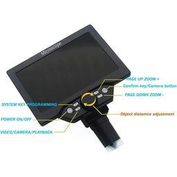 SCHOFIC G1200 12MP Digital Microscope 1-1200X Continuous Zoom Magnifier Optical Instruments 7" HD image 5