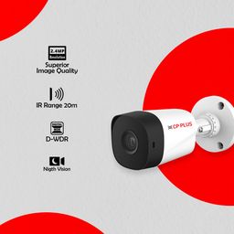 CP PLUS 2.4MP IR Bullet Outdoor Security Camera | 3.6mm Fixed Lens | Max 25/30fps at 2.4MP | DWDR, Day/Night (ICR) | IR Range of 20 Mtrs., Smart IR | Support Built-in Mic - CP-URC-TC24PL2C-V3 image 2