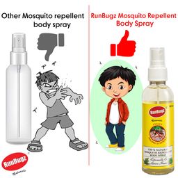 RunBugz Natural Mosquito Repellent Body Spray with Citronella and Lemon Grass – 100 ml (Pack of 3) image 5