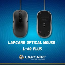 LAPCARE Optical USB Mouse L-60 Plus (Ind) 1000Dpi,3- Button, Scrolling Wheel, Plug and Play (Black) image 2