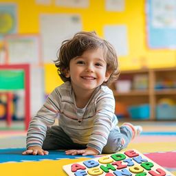 Tantrums Preschool Wooden Educational Puzzle Set - Kid Learn Alphabet, Numbers, and Shapes, Colourful Montessori Toy, Develops Hand-Eye Coordination (Alphabet, Number & Shape) image 3