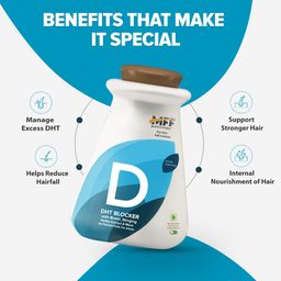 MyFitFuel DHT Blocker with Biotin (For 4 Months), Singing Nette, Vitamin E, Zinc, | For Hair Fall Control, (120 tablets) image 2
