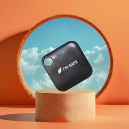 I'm Safe Tag Pro - Personal Safety SOS Device, Panic Button, Smart Tracker for Android (Black) image 2