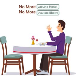 generic Waiter Wireless System for Restaurant, Cafe & Lounge by Fodel India | Pager Calling System | Call Bell Button Only | Add Watch Receiver to your cart separately to purchase both items together image 2