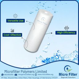 Micro FILTER'S Polypropylene 10 INCH Spun Filter 1 Micron (Pack of 2) image 2