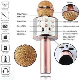 generic DK Home Singing Mike Advance Handheld for All Smart Phones | Wireless Multi-Function Bluetooth Karaoke Mic with Microphone Speaker (Singing Mike_02) image 5