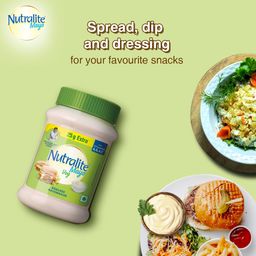 Nutralite Veg Mayo 300 Gm (275 G With 25 G Extra)| Eggless Mayonnaise |Enriched With Vitamins A, D2, And E| Creamy & Cheesy Veg Mayonnaise| Easy To Scoop & Spread image 5