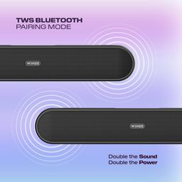 Wings Thunderbar 310 Mini Soundbar with Powerful 14 W Sound Output, Dual Passive radiators Bluetooth Wireless soundbar, Wireless soundbar with Bluetooth 5.1, Soundbars for TV, PC, Mobile image 3