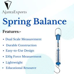 AjantaExports Newton Force Meter Spring Balance Dynamometer Dual Scale 250g Force Measurement image 2