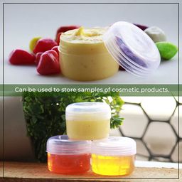 nsb herbals Clear/Transparent 10 Gm/ml Empty Jar/Container For Storing Eyeshadow, Makeup, Face Cream, Lip Balm, Jewellery, Watch Parts, Beads (Pack Of 6) image 4