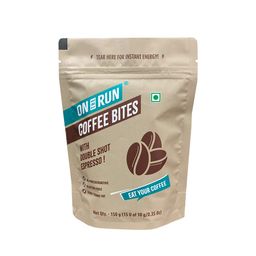 On The Run Premium Coffee Bites | Made with Dates, Robusta coffee bean extract, Hazelnuts and Almonds | Vegan | Healthy Supar Food | Rich in Fibers | Eat Your Coffee | Instant Energy Boost | Pack of 15 X 10g Each image 1