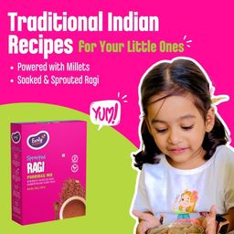 Early Foods - Sprouted Ragi Porridge Mix | No Added Sugar, No Salt, No Milk Porridge mix | 100% Natural Sprouted Ragi Powder | Sprouted Ragi Satva | Sprouted Ragi Flour/Naachni Flour | 200g image 3