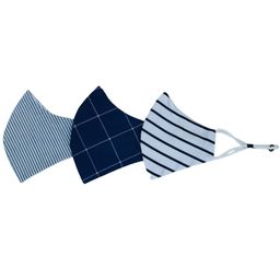 NewBR 100% 3 layer Cotton Mask Reusable Washable Cloth Face Mask for Men, Adults | Three Layer Designer Masks with Comfortable Ear String | Pack of 3 image 1