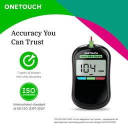 OneTouch Select Plus Test Strips | 2 Packs of 50 Strips each (total 100 Strips) | Blood Sugar Test Machine Testing Strips | Global Iconic Brand | For use with OneTouch Select Plus Simple Glucometer image 5