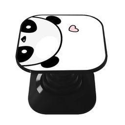 gosmartkart Designer HD Printed Mobile Back Grip Socket Grip Expanding Square Mobile Stand for Android or Apple Smartphones (Made in India Product) Panda image 2