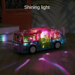 Storio Concept Transparent 3D Gear Simulation Bus Car | 360 Degree Rotation | Auto Turning Feature | Interactive Lights & Sounds Mechanical Bus Toys for Kids Boys & Girls image 5