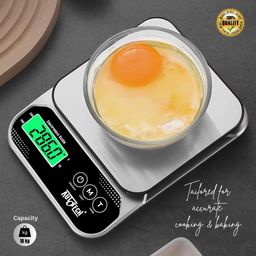 autotech Electronic Weighing Scale With Backlight LCD Display for Health, Home Baking & Cooking Tare Function Kitchen Scale 1gm to 10Kg Weighing Scale Multifunction Scale, Grams & Ounces image 5