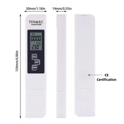 Imported 3 in 1 TDS/EC/Temperature Digital Water Quality Tester, Water Testing Meter with Temperature Display for Drinking Water, Hydroponics, Aquariums - White image 2
