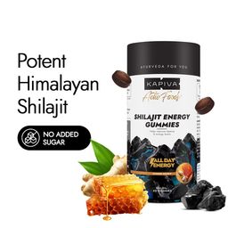 Kapiva Himalayan Shilajit/Shilajeet Gummies | 225mg Shilajit/Gummy | Ginger Honey Flavour | NABL-Certified Shilajit Gummy | Boosts Energy Levels, Endurance & Stamina | No Added Sugar | Gelatin Free | 60 Gummies image 2