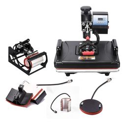 Print Digits 5 in 1 Sublimation Heavy Duty Machine/Sublimation Printing Machine, Use for Print Paper/Mug/Tshirt, (Black) image 1
