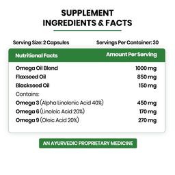 Vlado’s Himalayan Organics Omega 3 6 9 Vegan Natural Nutrition Supplement for Muscle, Bone, Heart & Skin - 60 Capsules image 2