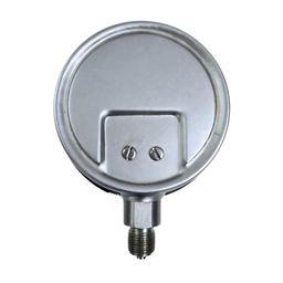 "Ji" Japsin Instrumentation Industrial Pressure Gauge, 4" (100 mm) Dial, Range 0 to 50 Bar with Dual Scale of 750 PSI, Direct Mounting Bottom Entry, 3/8" BSP (M) Connection, SS Case & SS Wetted Parts image 3