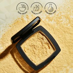 SUGAR Cosmetics All Set To Go Banana Matte Powder | Setting Matte Powder For Mattified Skin | Oil-Controlling & Smooth Application | 7Gm, Yellow image 3