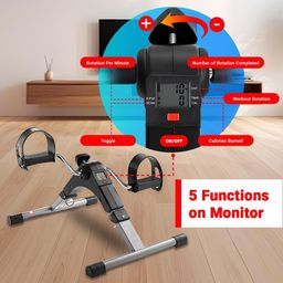 generic BS-MINI Mini Cycle Pedal Exerciser with Adjustable Resistance and Digital Display - for Light Leg and Arm Exercise and Physiotherapy at Home image 4