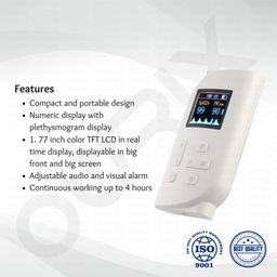 owrix Handheld Pulse Oximeter NT1C for Continuous Measure Blood Oxygen - Adult image 2