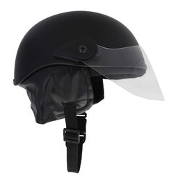 Sage Square Multipurpose Half Helmet for Men's and Women's (Large, Black Matte) image 4