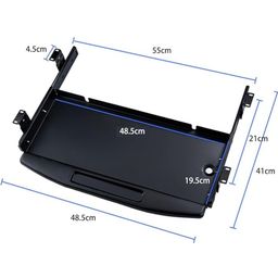 generic ALTOO Heavy Duty Under Desk Metal Keyboard Tray Stand | With Heavy Duty Keyboard slides (35mm) | Perfect for Office and Home Use image 3