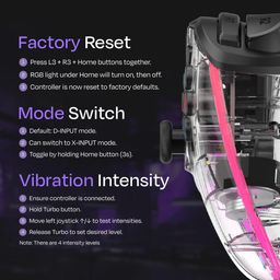 Kreo (New & Improved Mirage Wireless RGB Gaming Controller For PC, Android, iOS, PS4, Programmable Buttons, Dual motor force, Haptic Feedback,USB C & B Zero-Lag Connectivity (Not compatible PS5) image 5